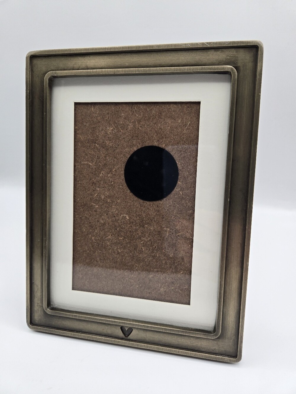 Hearth & Hand with Magnolia 4"x6" Heavy Brass Finish Heart Picture Frame
